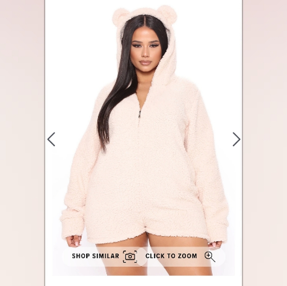 Fashion Nova Bear Romper 2x